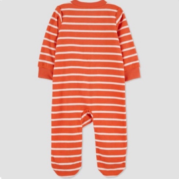 Carter’s Fleece Pumpkin Pajama - Picture 2 of 5